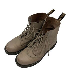 Beige Dr Martens Calf Skin